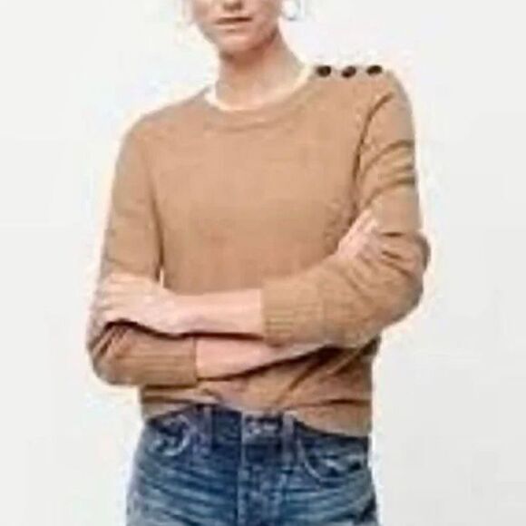 J Crew Grayish Pink Crew Neck Sweater Size XS - Picture 2 of 7